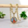 Antialergická Goldfilled náhrdelník 50cm/4mm + prívesok, farba 14K