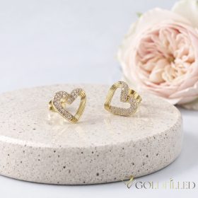 Goldfilled Antialergénne Náušnice 11mm 14K farba	