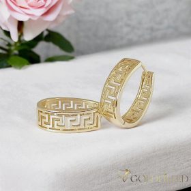 Goldfilled antialergénne náušnice 22 mm 14K farba