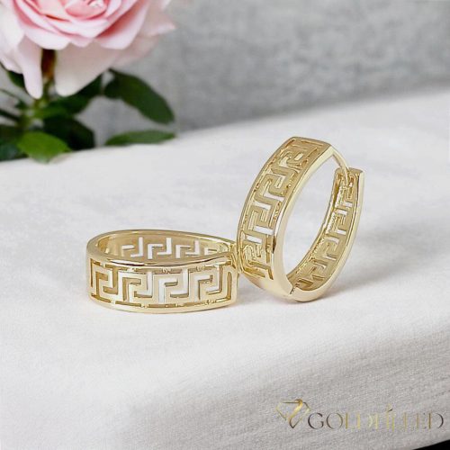 Goldfilled antialergénne náušnice 22 mm 14K farba