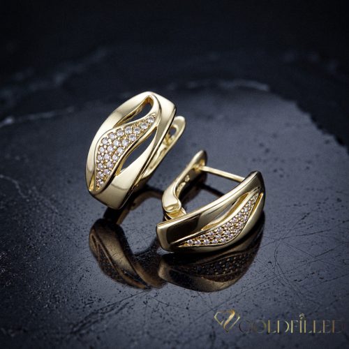 Goldfilled antialergénne náušnice 19 mm 14K farba