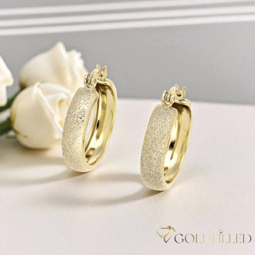Goldfilled antialergénne náušnice 22 mm 14K farba