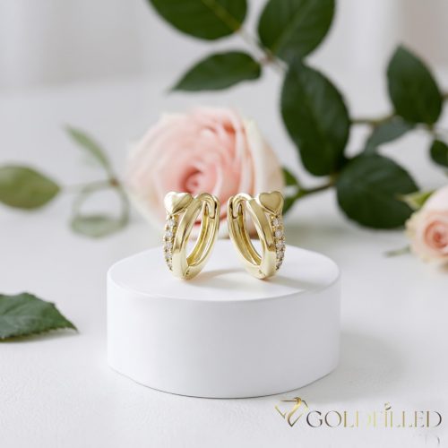 Goldfilled Antialergénne Náušnice 11mm 14K farba	