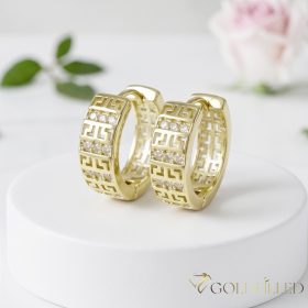 Goldfilled antialergénne náušnice 18 mm 14K farba