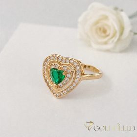   Antialergický prsteň „Goldfilled” v rôznych veľkostiach, farba 18K