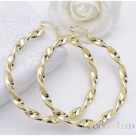   Goldfilled Antialergenní  Kruhové náušnice 60mm 14K farba	