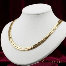   Exkluzívny antialergický náhrdelník „Goldfilled” 50cm/7mm,  14K farebný