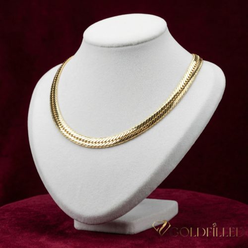 Exkluzívny antialergický náhrdelník „Goldfilled” 50cm/7mm,  14K farebný