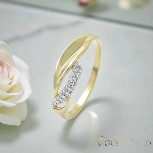 Antialergický prsteň „Goldfilled” v rôznych veľkostiach, farba 14K