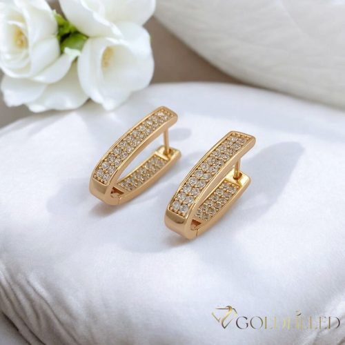 Goldfilled antialergénne náušnice 20 mm 18K farba