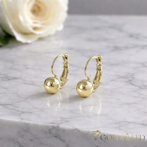 Goldfilled antialergénne náušnice 14mm 14K farba  