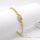 Antialergénny pozlátený náramok „Goldfilled“, 17-20cm/4-8mm , farba 14K
