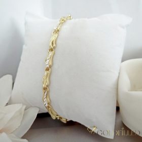   Exkluzívny antialergický pozlátený náramok „Goldfilled“, v několika velikostech 5,2 mm šírka, 14K farba