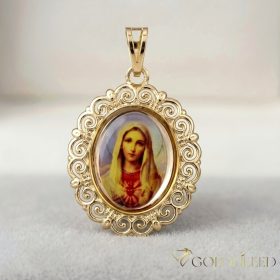 Antialergénny Goldfilled prívesok 30 mm, farba 14K