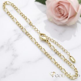 Goldfilled Náramok na členok Max.  27cm Farba 14K