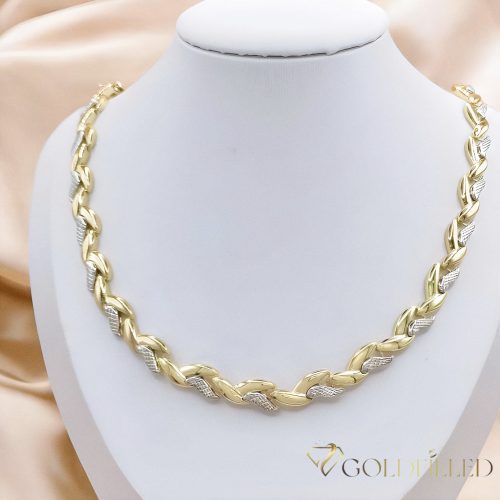 Exkluzívny antialergický náhrdelník „Goldfilled” 45cm/8mm, 14K viacfarebný