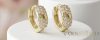 Goldfilled antialergénne náušnice 14mm 14K farba  