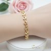 Antialergénny pozlátený náramok „Goldfilled“, dĺžka 19 cm a šírka 6 mm, farba 14K