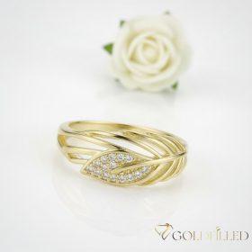   Antialergický prsteň „Goldfilled” v rôznych veľkostiach, farba 14K