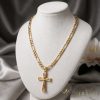 Antialergická Goldfilled náhrdelník 45cm/4mm + prívesok, farba 18K