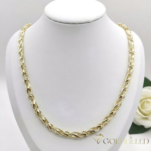 Exkluzívny antialergický náhrdelník „Goldfilled” 60cm/6mm,  14K farebný