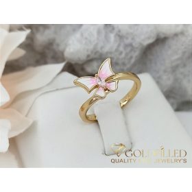   Antialergický prsteň „Goldfilled” v rôznych veľkostiach, farba 18K