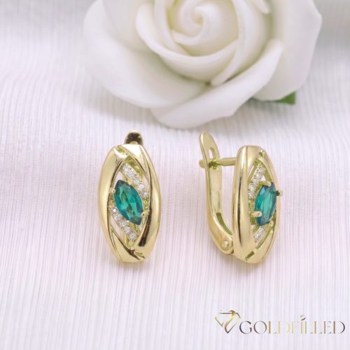 Goldfilled antialergénne náušnice 18 mm 14K farba