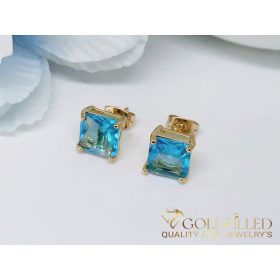   Goldfilled Antialergenní  Náušnice na západku 8mm 18K farba	