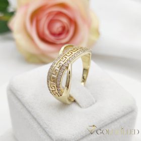   Antialergický prsteň „Goldfilled” v rôznych veľkostiach, farba 14K