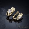 Goldfilled antialergénne náušnice 20 mm 14K farba