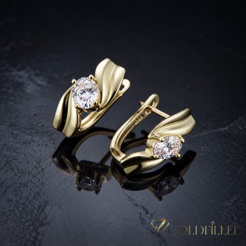 Goldfilled antialergénne náušnice 20 mm 14K farba