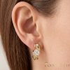 Goldfilled antialergénne náušnice 20 mm 14K farba