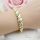 Antialergénny pozlátený náramok „Goldfilled“, dĺžka 19cm a šírka 10mm, farba 14K