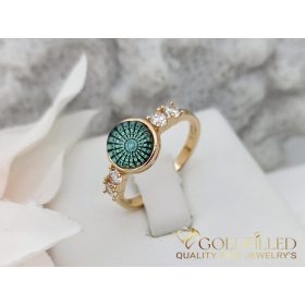   Antialergický prsteň „Goldfilled” v rôznych veľkostiach, farba 18K