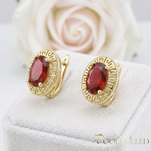 Goldfilled antialergénne náušnice 18 mm 14K farba