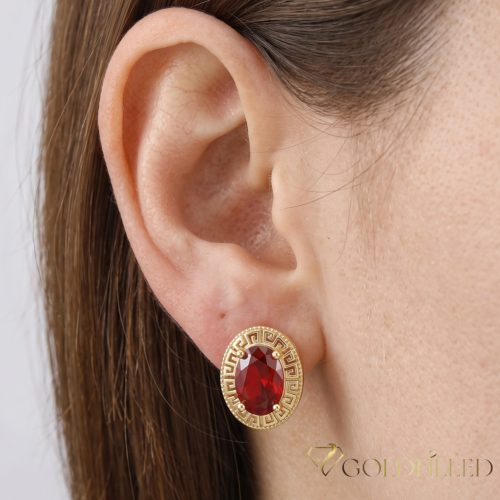 Goldfilled antialergénne náušnice 18 mm 14K farba