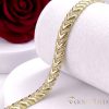 Antialergénny pozlátený náramok „Goldfilled“, dĺžka 17cm a šírka 9mm, farba 14K