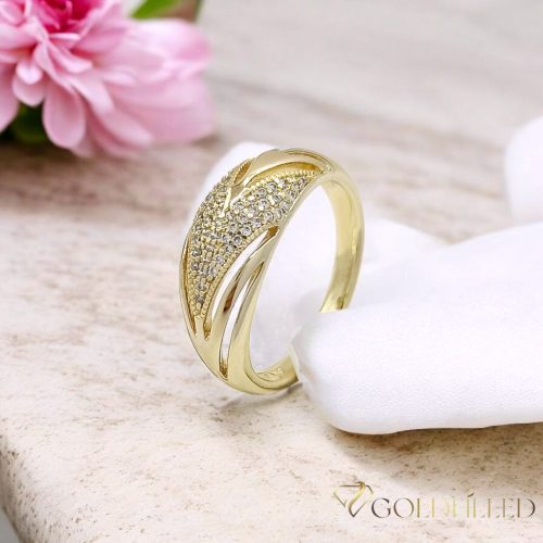 Antialergický prsteň „Goldfilled” v rôznych veľkostiach, farba 14K