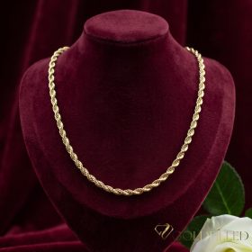   Antialergénny luxusný náhrdelník Goldfilled 45cm dlhý a  5 mm široký Farba 14K