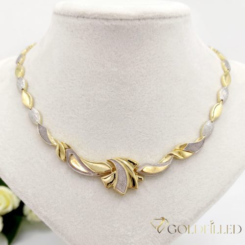 Exkluzívny antialergický náhrdelník „Goldfilled” 45cm/6-20mm,  14K viacfarebný