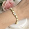 Antialergénny pozlátený náramok „Goldfilled“, dĺžka 19 cm a šírka 9mm, farba 14K