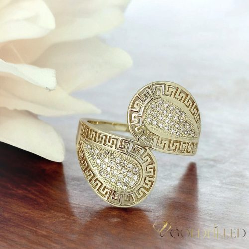 Antialergický prsteň „Goldfilled” v rôznych veľkostiach, farba 14K