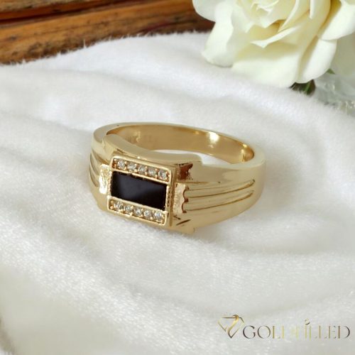 Antialergický prsteň „Goldfilled” v rôznych veľkostiach, farba 14K