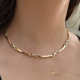   Exkluzívny antialergický pozlátený náhrdelník „Goldfilled“, vo viacerých veľkostiach a 6 mm hrubý, 14K farba Multicolor 