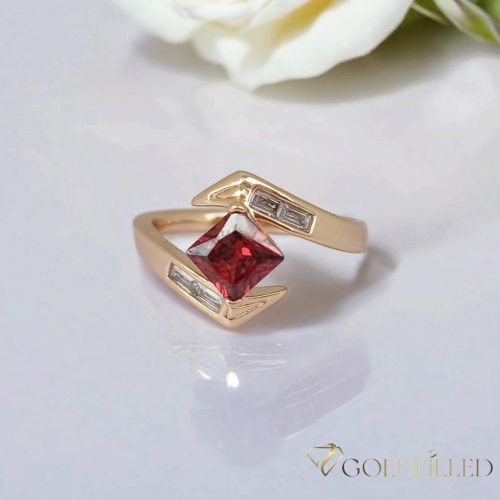 Antialergický prsteň „Goldfilled” v rôznych veľkostiach, farba 18K