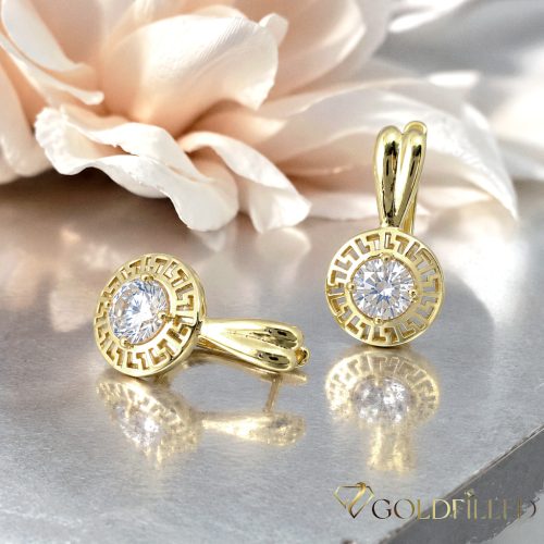 Goldfilled antialergénne náušnice 19 mm 14K farba