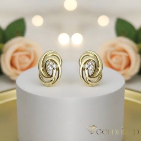 Goldfilled antialergénne náušnice 18 mm 14K farba