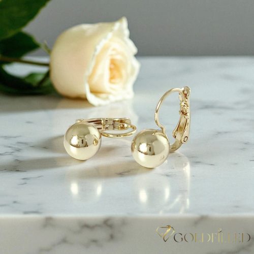 Goldfilled antialergénne náušnice 16 mm 14K farba