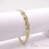 Antialergénny pozlátený náramok „Goldfilled“, dĺžka 19cm a šírka 7mm, farba 14K