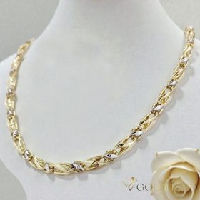   Exkluzívny antialergický náhrdelník „Goldfilled” 60cm/6mm,  14K viacfarebný